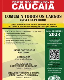 Comum a todos SUPERIOR- apostila concurso prefeitura de Caucaia (PMC) Teoria e questes 2023 Impresso