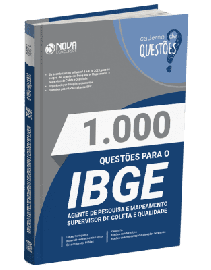 Livro 1.000 Questes Gabaritadas IBGE - Agente de Pesquisa e Mapeamento e Supervisor de Coleta e Qualidade