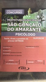 Apostila PSICOLOGO - CONCURSO PREFEITURA DE SO GONALO DO AMARANTE 2019 - IMPRESSA