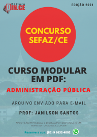 pdf   Curso Modular em PDF do SEFAZ CE - Administrao Pblica 2021