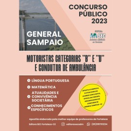 GENERAL SAMPAIO -CE Motorista cat.B  e D e condutor de Ambulncias 