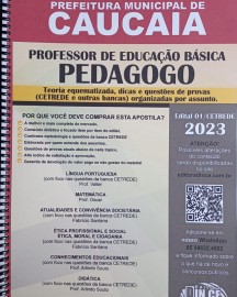 .PEDAGOGO - Professor de Educao Bsica -apostila prefeitura de Caucaia (PMC) Teoria e questes 2023 IMPRESSO