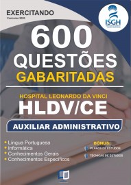 600 Questes  Auxiliar Administrativo HLDV  Editora Elaborar