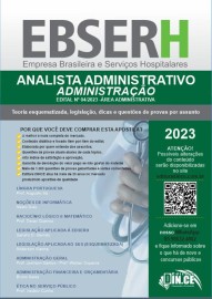 pdf Analista Administrativo (Administrao) apostila concurso Ebserh 2022 - Digital/PDF