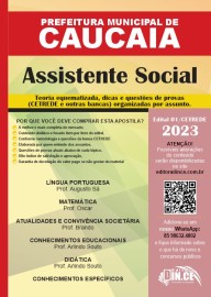  ASSISTENTE SOCIAL apostila prefeitura de Caucaia (PMC) Teoria e questes 2023 Impresso