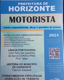 Motorista- apostila Prefeitura de Horizonte -Teoria e questes CONSULPAM 2023