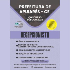 Prefeitura Apuiares -ce  Recepcionista  edio 2023 