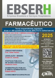 FARMACUTICO - Apostila Ebserh FGV 2025