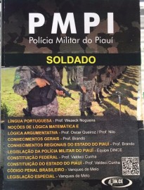.Apostila POLCIA MILITAR PM PIAU  SOLDADO (COM PACOTE ANTICRIME/2021) - IMPRESSA