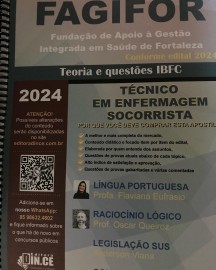  disponvel para envio Tcnico em Enfermagem Socorrista - apostila FAGIFOR - Teoria e questes IBFC 2024