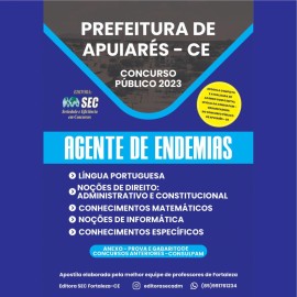 Prefeitura Apuiares -ce   Agente de Endemia  edio 2023  