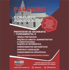 Parambu -CE   2023    - Professor de Geografia 