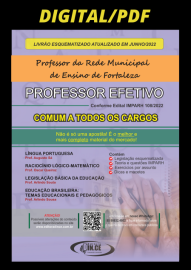 pdf Comum a todos os cargos - Professor Efetivo de Fortaleza Teoria esquematizada e questes IMPARH - Digital/PDF 2022 R$