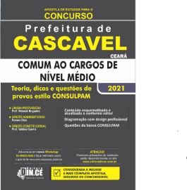 PDF .Apostila COMUM A TODOS OS CARGOS (nvel mdio) Prefeitura Cascavel 2021- DigitalPDF