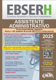 Assistente Administrativo -apostila Ebserh teoria esquematizada e questes FGV 2025