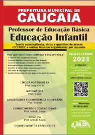 pdf Professor  Educao Infantil apostila concurso prefeitura de Caucaia (PMC) Teoria e questes CETREDE 2023  pdf 