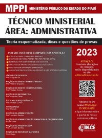Tcnico ministerial- rea: administrativa apostila MPPI Ministrio Pblico do Piau/2023 - impressa