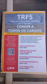  .Comum a todos (Tcnico Judicirio) apostila TRF5 - Teoria, dicas e questes - 2024