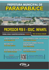 .PROFESSOR PEB II - EDUCAO INFANTIL - Apostila prefeitura de Paraipaba - Teoria e questes CETREDE - 2021- DIGITAL-PDF