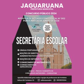 Jaguaruana -ce Secretario Escolar processo seletivo 