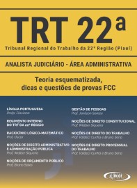 Analista Judicirio - rea Administrativa - apostila concurso TRTPI 21a R - Teoria e questes FCC 2022  Disponvel 