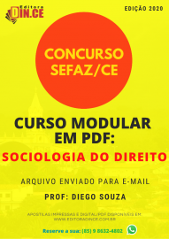 Curso Modular em PDF do SEFAZ CE - Sociologia no Direito 2021