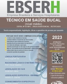 Tcnico em Sade Bucal apostila Ebserh 2023 - IMPRESSO