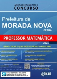 pdf .Prof. Matemtica - Prefeitura Morada Nova apostila 2021 --- DIGITAL/PDF ---