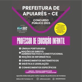 Prefeitura Apuiars -ce Prof. Educao Infantil edio 2023