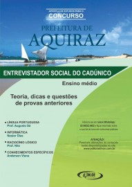 Apostila ENTREVISTADOR SOCIAL DO CADNICO - Prefeitura de Aquiraz - Teoria e questes 2019