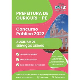 OURICURI -PE  2022 Auxiliar de Servios Gerais 