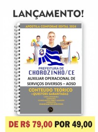 Pdf Chorozinho 2025. Auxiliar operacional de servios diversos  digital 