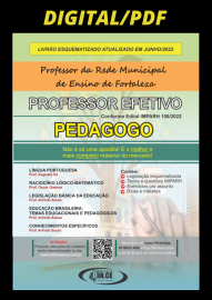 pdf ...Pedagogo - apostila Professor Efetivo de Fortaleza - Teoria esquematizada e questes de provas IMPARH - Digital/PDF 2022