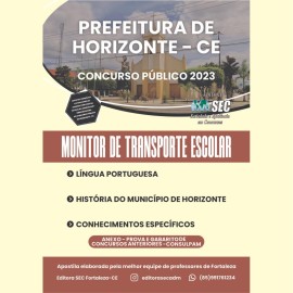 HORIZONTE 2023  Monitor de Transporte Escolar 