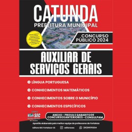 Catunda -Ce Auxiliar de Servios gerais 