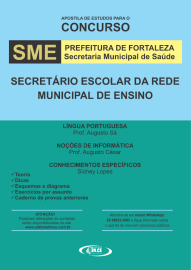 Secretrio Escolar da Rede Municipal de Ensino de Fortaleza SME apostila DIGITAL 2023