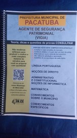 PDF Agente de segurana patrimonial (VIGIA) apostila Prefeitura de Pacatuba 2024  DIGITAL 