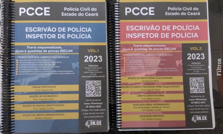 Apostila ESCRIVÃO E INSPETOR De Polícia Civil Ceará - PCCE - Teoria E ...