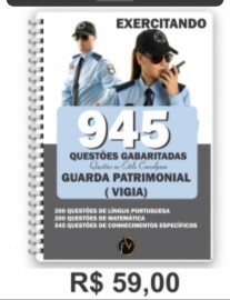 Pdf 945 questes gabaritadas para Guarda Patrimonial ( vigie ) estilo consulpam. Digital 