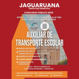 Jaguaruana-CE Auxiliar de transporte Escolar 
