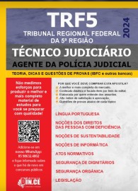 Agente da Polcia Judicial (Tcnico Judicirio) apostila TRF5 Teoria e questes 2024