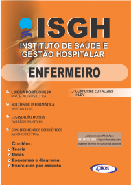PDF Apostila ENFERMEIRO(A) - ISGH_HDLV - 2020 digitalPDF
