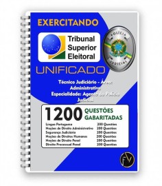 pdf 1200 questes gabaritadas para Tse Tcnico judicirio; agente de polcia judicial digital 