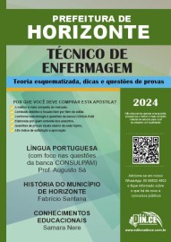 Tcnico em enfermagem - apostila Prefeitura de Horizonte - Teoria e questes CONSULPAM 2023