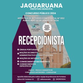 Jaguaruana -CE Recepcionista 