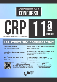.CRP11a-CE / Apostila Assistente Tcnico Administrativo e Servios teoria e questes - Impressa 2022