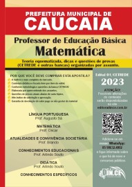 pdf Matemtica - Professor de Educao Bsica -apostila prefeitura de Caucaia (PMC) Teoria e questes 2023 Digital