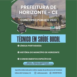 HORIZONTE 2023 : Tcnico em Sade bucal 