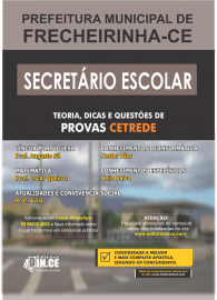 Apostila SECRETRIO ESCOLAR - Concurso Prefeitura de Frecheirinha Cear - 2020