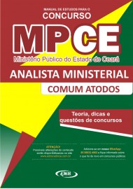  Apostila MPCE - Analista ministerial COMUM A TODOS - Teoria, dicas e questes cespe - 2020 - Impressa